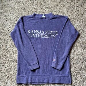 Embroidered Kansas State University Purple Sweatshirt